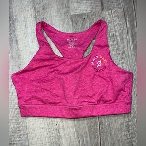 Peloton Women's Vibrant Pink Racerback Bra